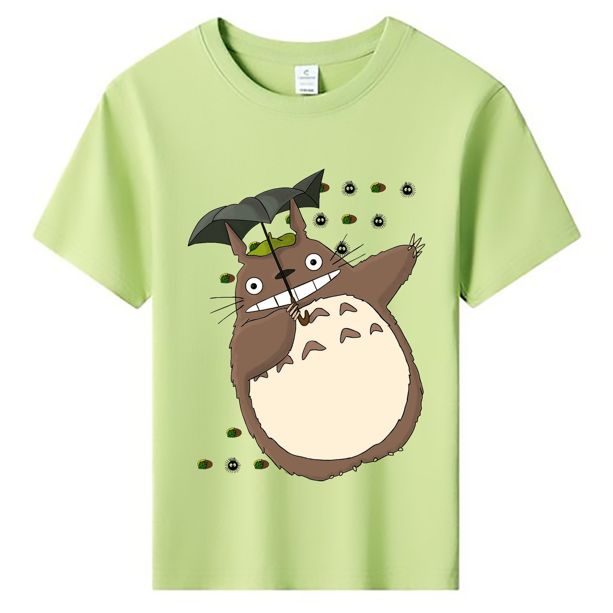 （画像用） となりのトトロ 草壁メイ 草壁サツキ My Neighbor Totoro Satsuki Kusakabe Mei Kusakabe 綿100％キッズTシャツ（フロントプリント）